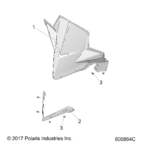 BODY, WINDSHIELD - S19EEF6PSL/PEL (600864C)