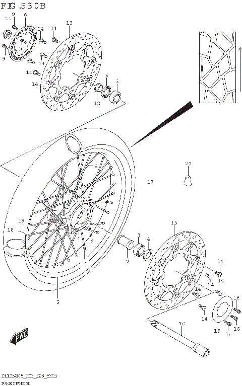 FRONT WHEEL (DL1050RJ)