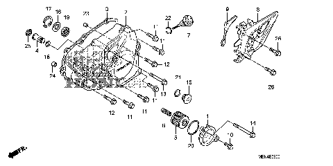 LEFT CRANKCASE COVER