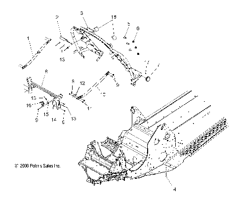 CHASSIS, FRONT 1 - S08PL7JS (49SNOWCHASSISFRT08RMKSPL)