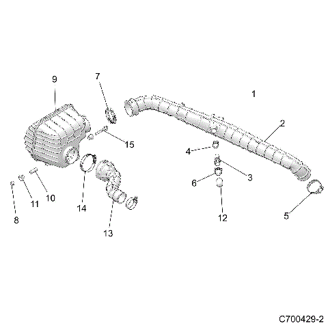 ENGINE, AIR INTAKE, REAR - D26P4ED4D4 (C700429-2)