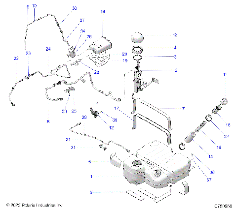 FUEL SYSTEM, EVAP - Z25S4D92AA/AL/BA/BF/AF/BL (C750260)