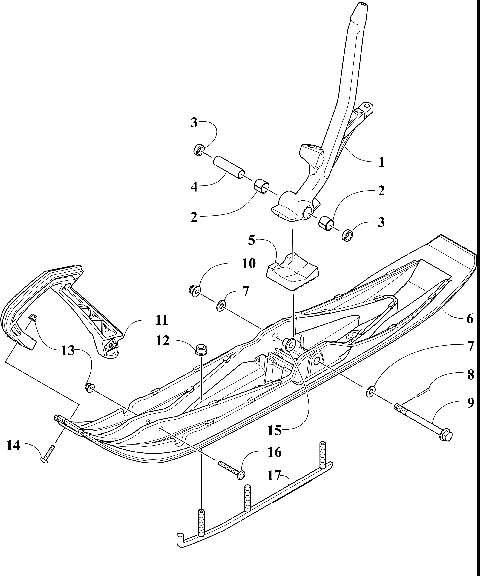 SKI AND SPINDLE ASSEMBLY [109919]
