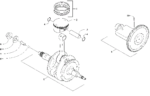 PISTON AND CRANKSHAFT ASSEMBLY [305624]