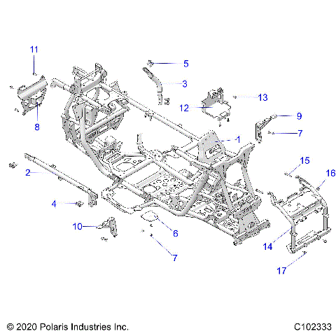 CHASSIS, MAIN FRAME - A26SLZ95AF (C102333)