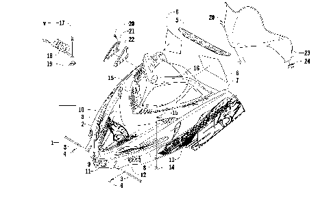 HOOD AND WINDSHIELD ASSEMBLY [89928]
