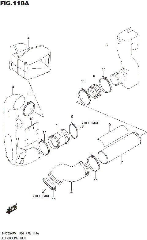 BELT COOLING DUCT