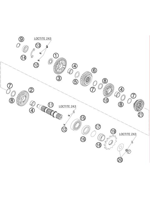 TRANSMISSION II - COUNTERSHAFT