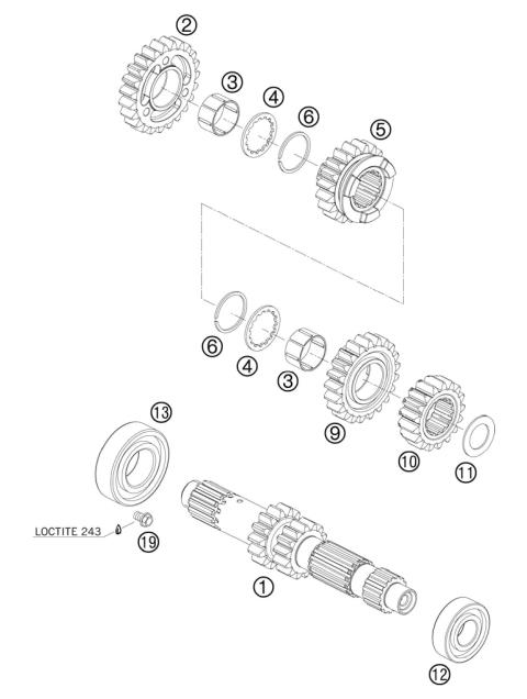 TRANSMISSION I - MAIN SHAFT