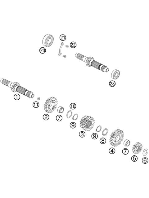 TRANSMISSION I - MAIN SHAFT