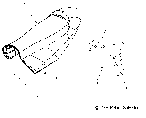 BODY, SEAT ASM. - S10PP7FSL/FEL (49SNOWSEAT10TRBODGN)