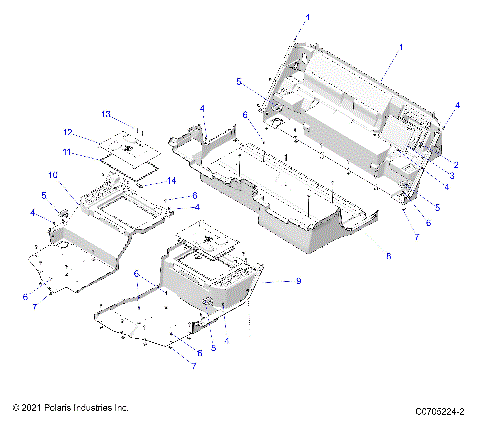 BODY, FLOOR, REAR CLOSEOFFS - G24GZW99A/99B (C0705224-2)