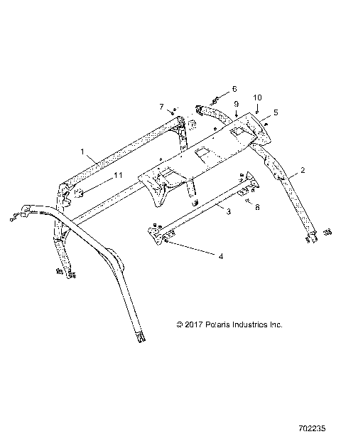 CHASSIS, CAB FRAME - G21GAB99CM/FM (702235)