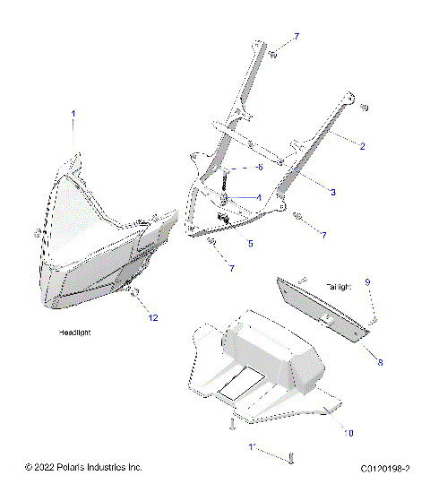 ELECTRICAL, HEADLIGHT and TAILLIGHT - S24TLT9FEL (C0120198-2)