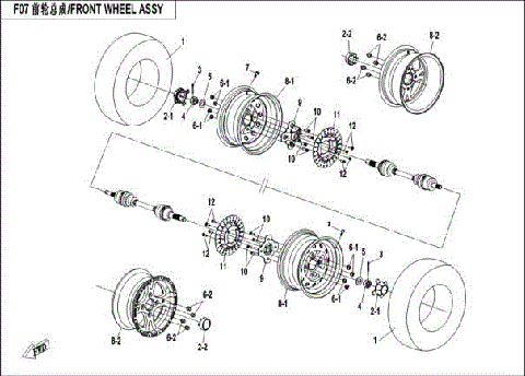 FRONT WHEEL ASSY