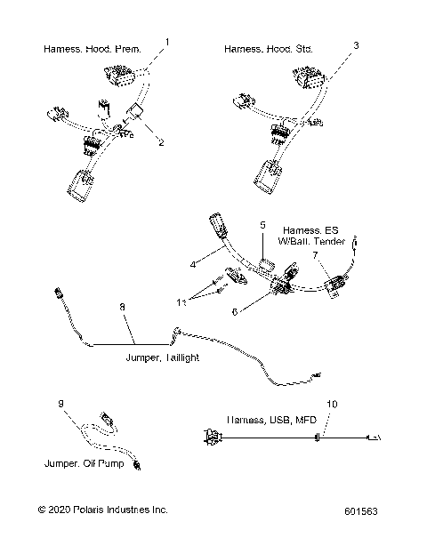 ELECTRICAL, JUMPERS/WIRE HARNESS - S21EEC8RS ALL OPTIONS (601563)