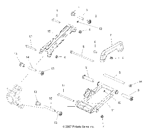 SUSPENSION, REAR - A08LH27AW/AX/AZ (49ATVSUSPRR08SP300)