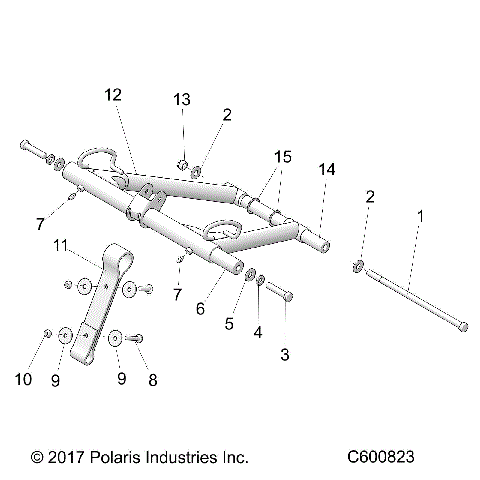 SUSPENSION, TORQUE ARM, FRONT - S19CBU5BSA/BSL/BEL (C600823)
