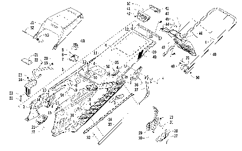 TUNNEL, REAR BUMPER, AND SNOWFLAP ASSEMBLY [99609]