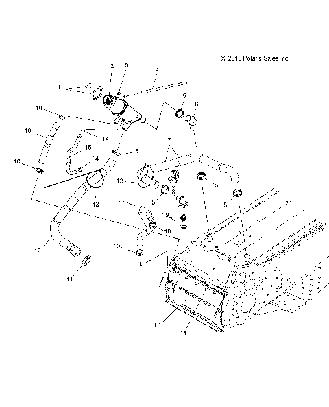 ENGINE, COOLING SYSTEM - S15CP8 ALL OPTIONS (49SNOWCOOLING14800)