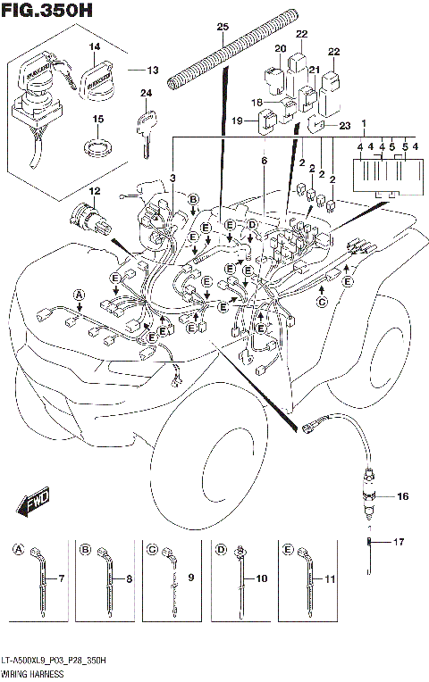 WIRING HARNESS (LT-A500XPZL9 P28)