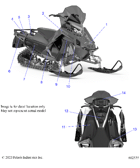 BODY, DECALS, BLACK SIDE PANEL OPTION - S24TLF6RS (602535)