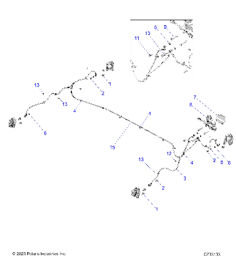 BRAKES, BRAKE LINES AND MASTER CYLINDER - R25MAU57Z5/B5/Z6/B6 (C733133)