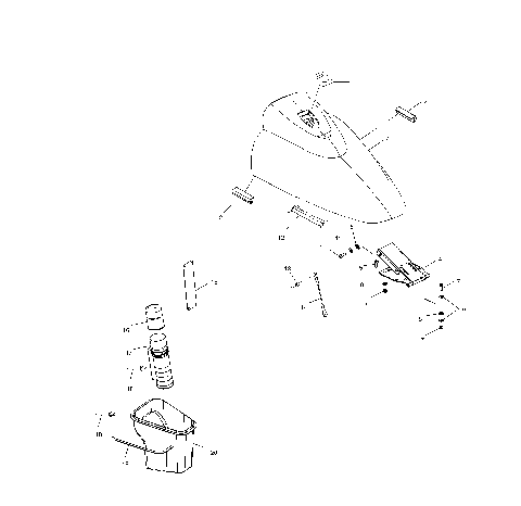 FRONT STORAGE COMPARTMENT - W035297DA/W035297IA (4980978097A07)