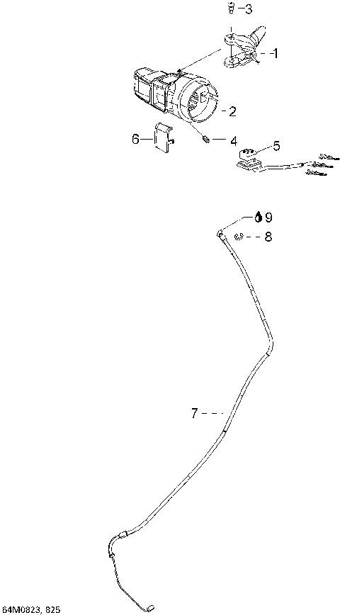 01- Throttle Handle And Housing