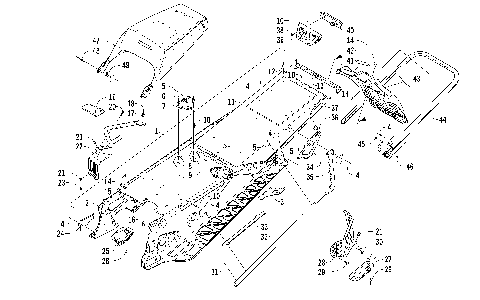 TUNNEL, REAR BUMPER, AND SNOWFLAP ASSEMBLY [99655]