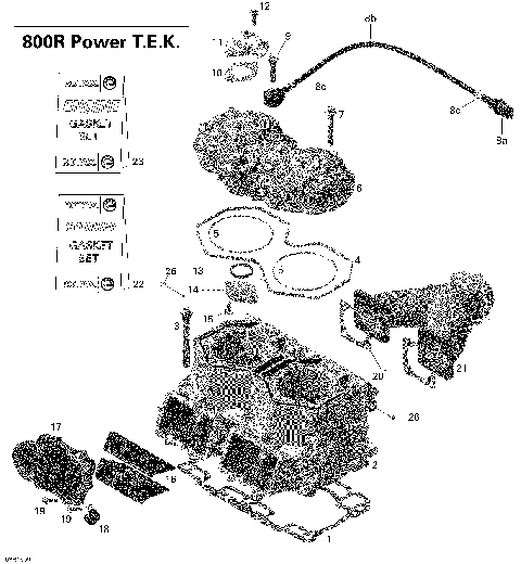 01- Cylinder and Cylinder Head - 800R PTEK