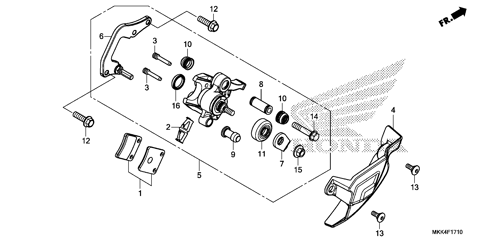 PARKING BRAKE CALIPER