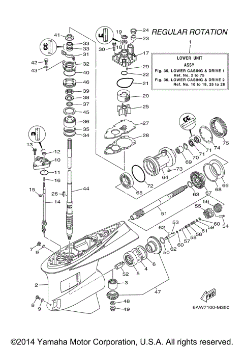 LOWER CASING DRIVE 1