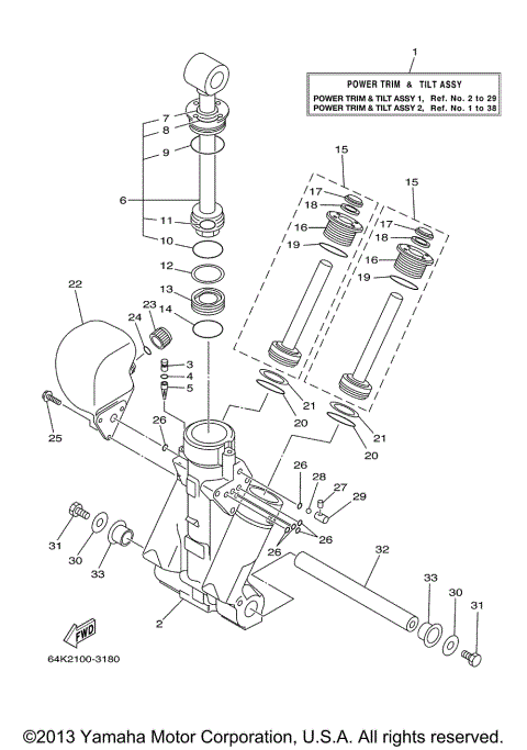 POWER TRIM TILT ASSY 1