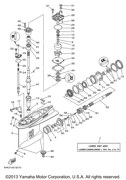 LOWER CASING DRIVE 1