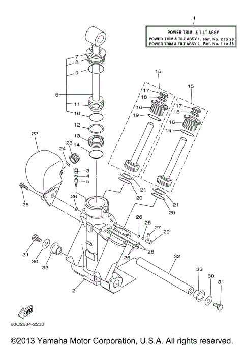 POWER TRIM TILT ASSY 1