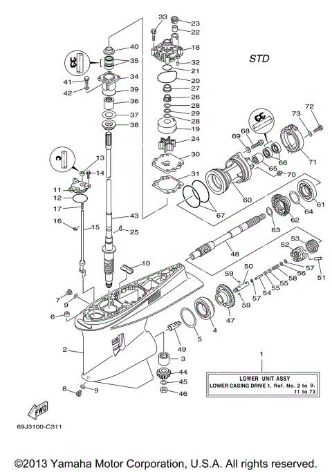 LOWER CASING DRIVE 1