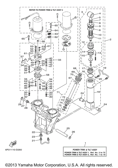 POWER TRIM TILT ASSY 1