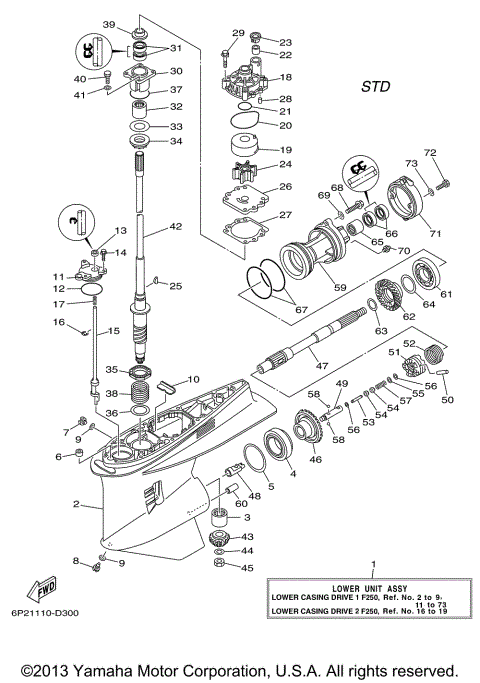 LOWER CASING DRIVE 1 F250