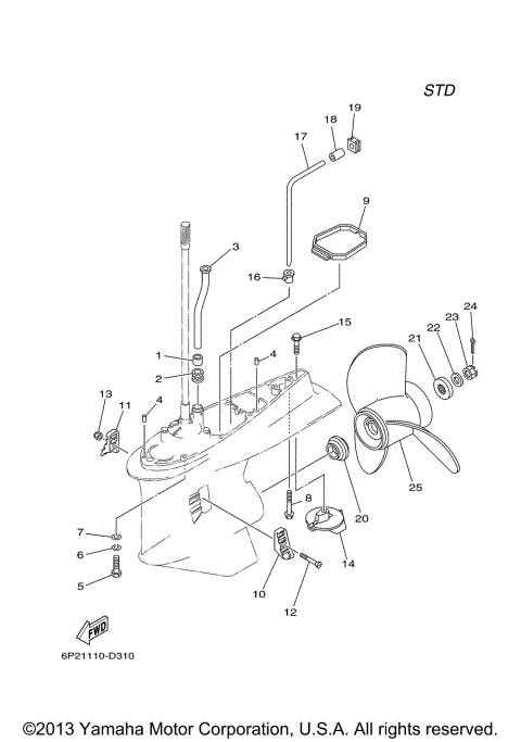 LOWER CASING DRIVE 2 F250