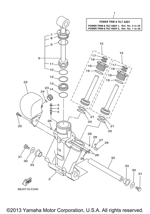POWER TRIM TILT ASSY 1
