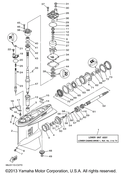 LOWER CASING DRIVE 1