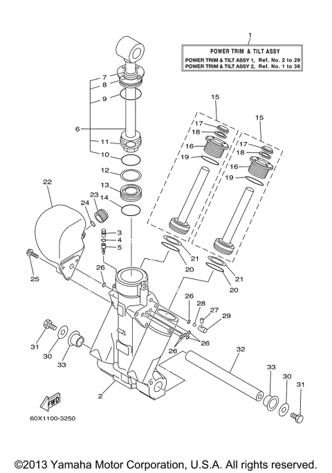 POWER TRIM & TILT ASSY 1