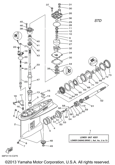 LOWER CASING DRIVE 1