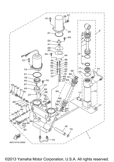 POWER TRIM TILT ASSY 1
