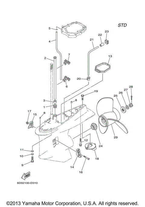 LOWER CASING DRIVE 2 Z300