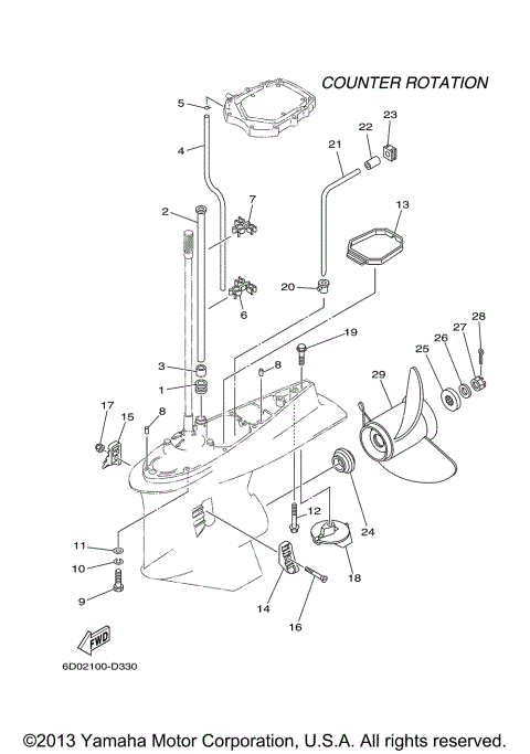 LOWER CASING DRIVE 4 LZ300