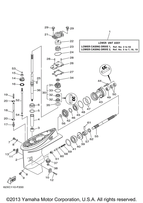 LOWER CASING DRIVE 1