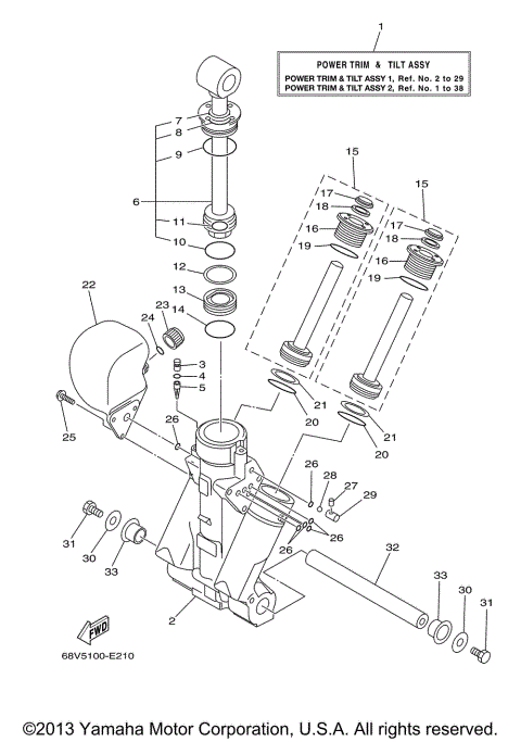 POWER TRIM & TILT ASSY 1