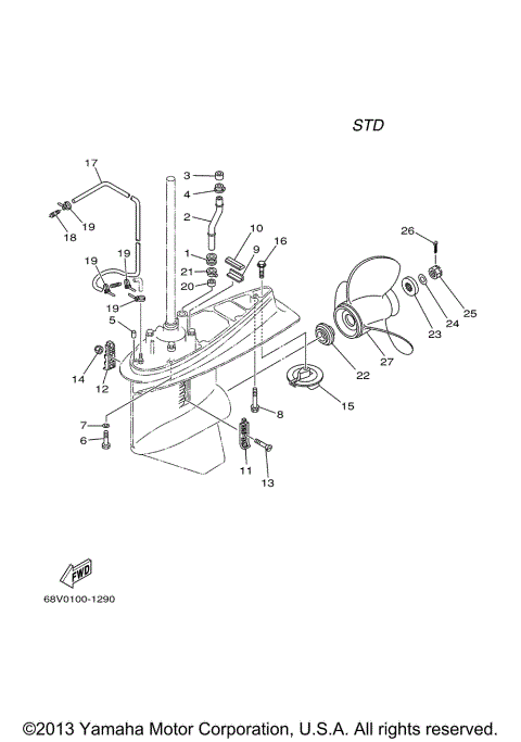 LOWER CASING DRIVE 2 F115